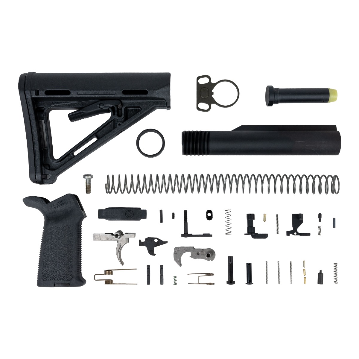 Palmetto State Armory AR-15 EPT MOE Lower Build Kit with Double Loop Latch Plate - Palmetto State Armory