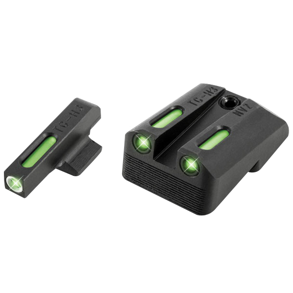 TruGlo Brite-Site TFX Front/Rear 3-Dot Day/Night Sight Set for 1911 5" Government 9mm Luger/40 S&W Handgun - TG13NV2A - Truglo