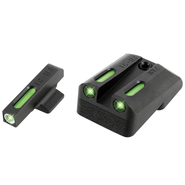 TruGlo Brite-Site TFX Front/Rear 3-Dot Day/Night Sight Set for 1911 3" Officers and 4.25" Commander 45 ACP Handgun - TG13NV3A - Truglo