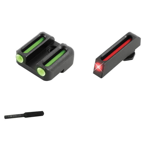 TruGlo Brite-Site Fiber Optic Front/Rear 3-Dot Sight Set for Glock 42/43 Pistols - TG131G3 - Truglo