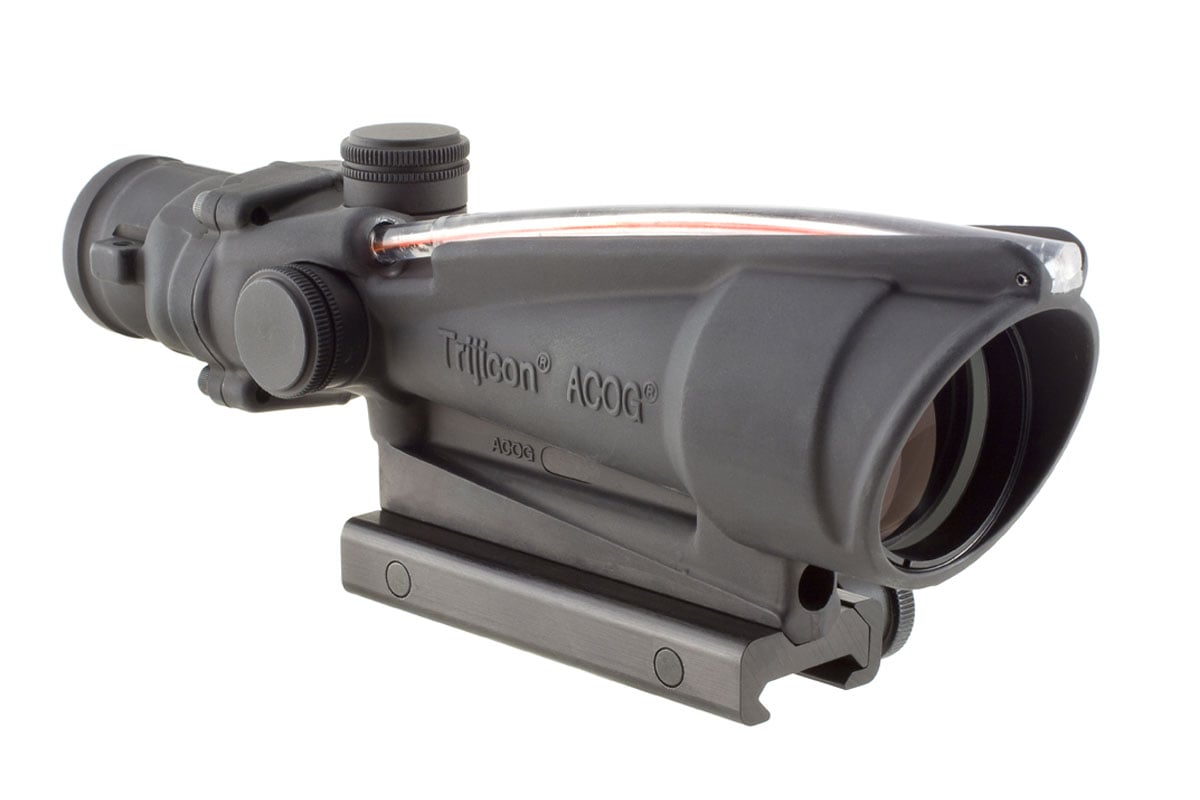 Trijicon ACOG 3.5x35 Riflescope Dual Illuminated Red Chevron BAC w/ TA51 Mount - TA11F - Trijicon