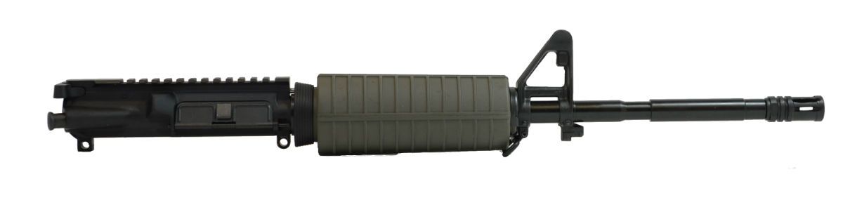 PSA 16" Carbine-Length M4 5.56 NATO 1/7 Phosphate Classic Upper w/ BCG and CH, Olive Drab Green - Palmetto State Armory