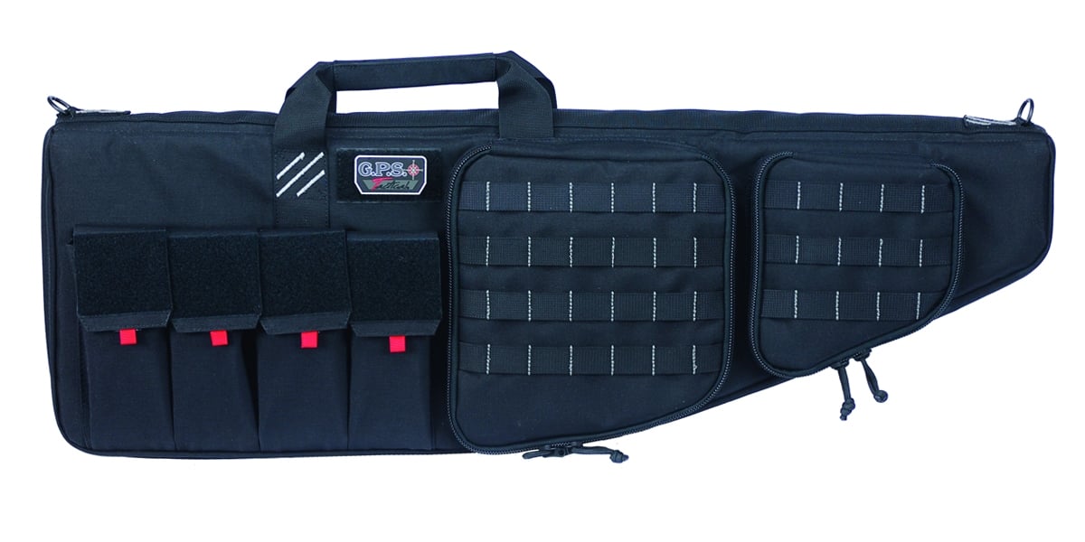 GPS 42" Tactical AR Case w/ External Handgun Case, Black  GPS-T42ARB - G.P.S. Wild About Shooting