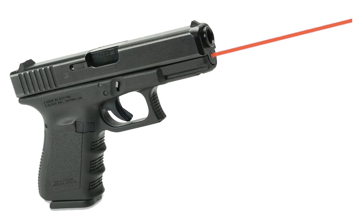 LaserMax Red Guide Rod Laser for Glock 19, 23, 32, 38 Gen 1-3 Pistols, Black - LMS-1131P