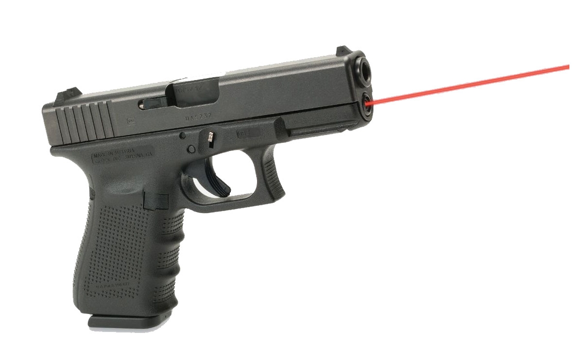 LaserMax Red Guide Rod Laser for Glock 19 Gen 4 Pistols, Black - LMS-G4-19 - Lasermax
