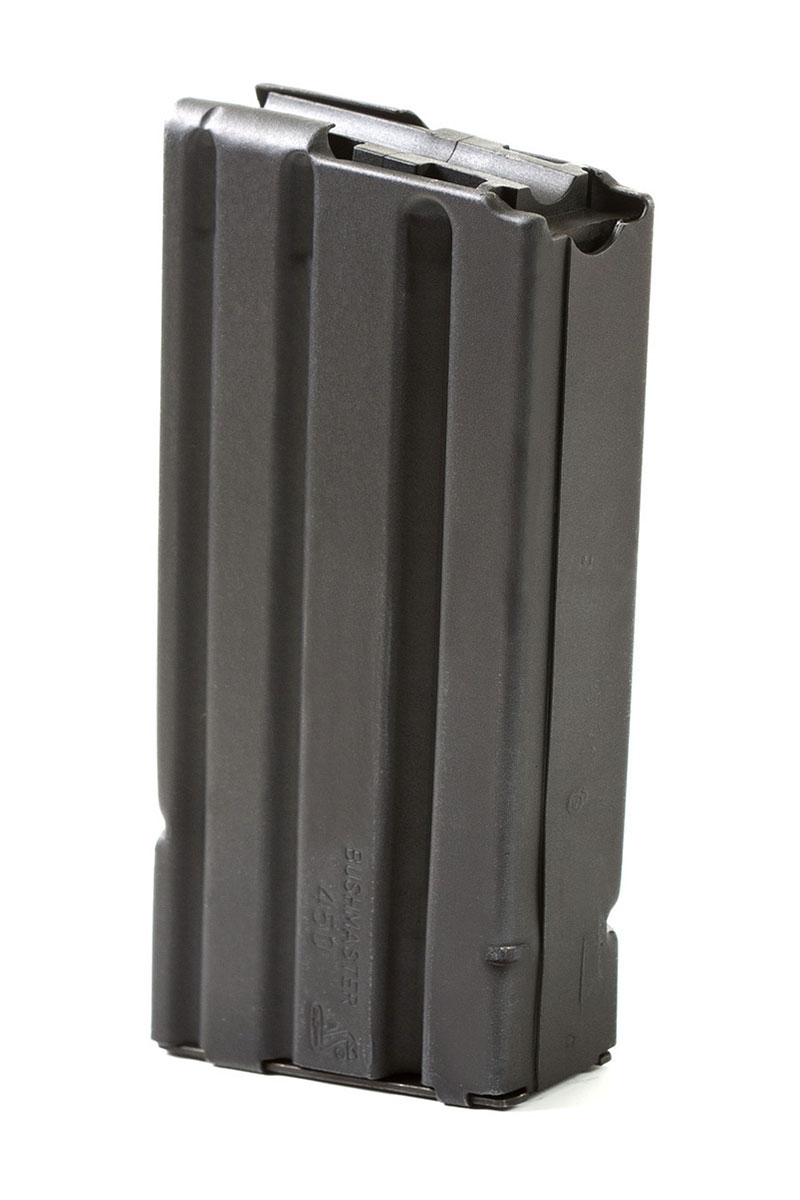ASC 450 Bushmaster/458 SOCOM 5 Round Black Marlube Stainless Steel Magazine with Black Follower - Asc