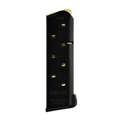 Chip McCormick Combat Power Mag .45 ACP 8 Round Compact 1911 Magazine, Black  16132-C - Chip Mccormick
