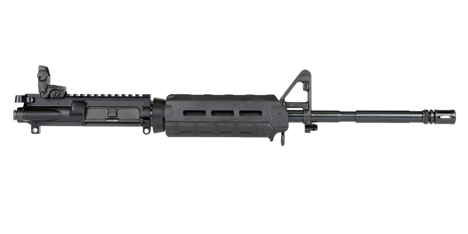 BLEM PSA 16" Carbine-Length 5.56 NATO 1:7 M4 Nitride MOE Upper with MBUS Rear, BCG, & CH - Black - Palmetto State Armory