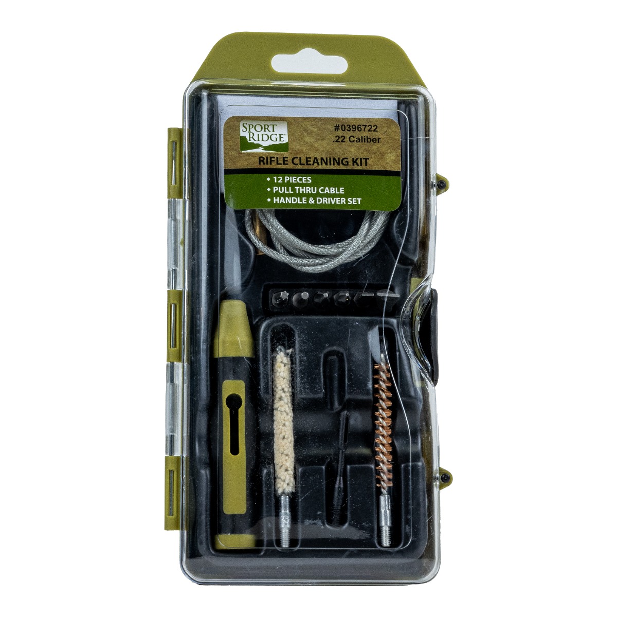 Sport Ridge 22 Caliber Rifle Cleaning Kit  (12 Piece) - 0396722 - Sport Ridge