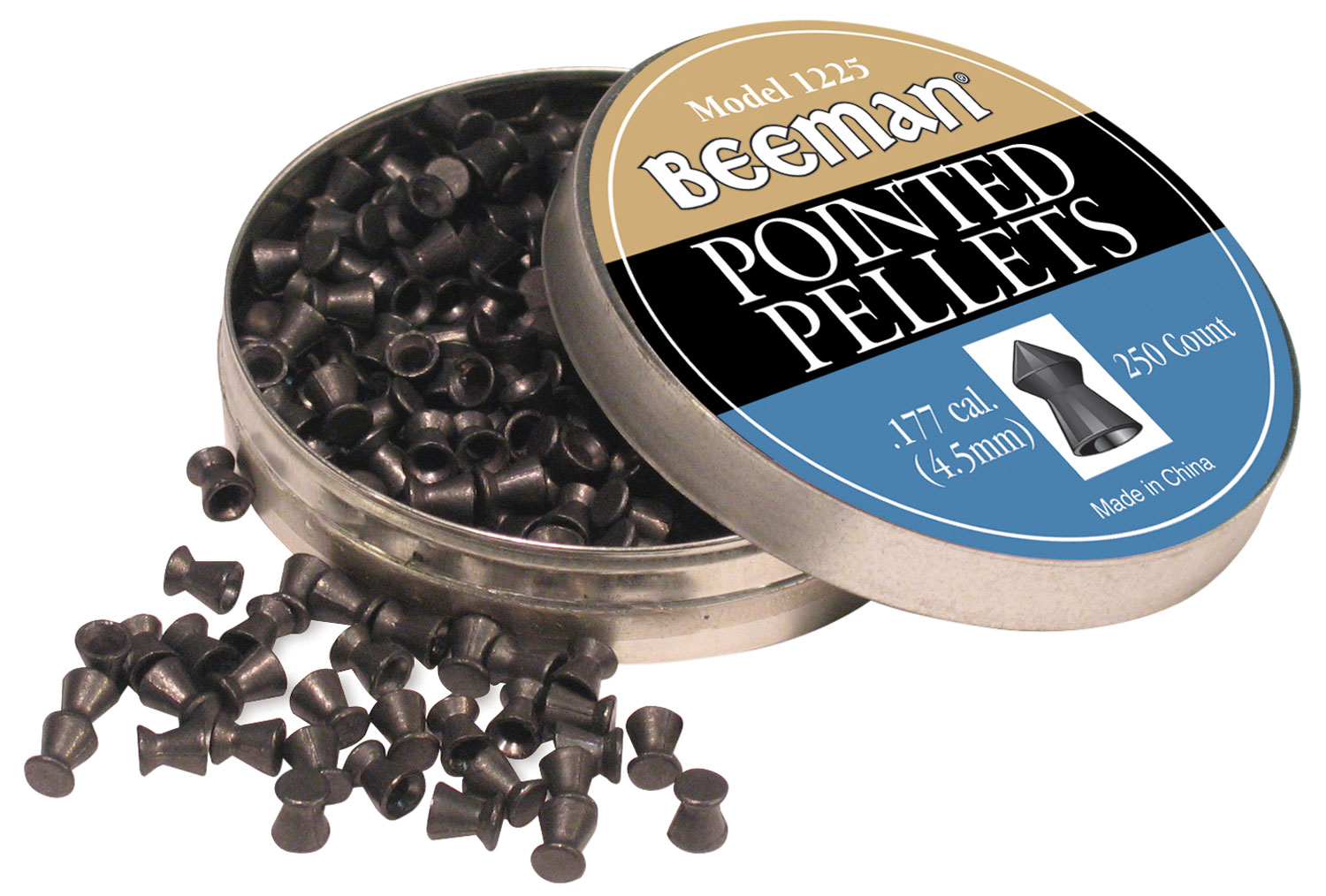 Beeman .177 Belted/Pointed Pellet, 250/pack - 1225