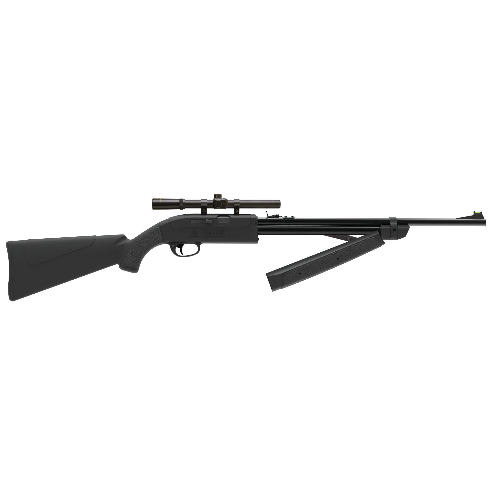 Crosman Legacy 1000 .177 Bolt-Action Air Rifle, Black - CLGY1000KT