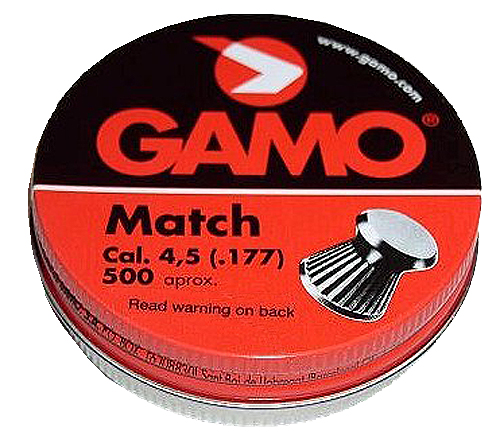 Gamo Outdoor Match .177 7.5 gr Flat Nose Pellet, 500/pack - 632003454 - Gamo Outdoor