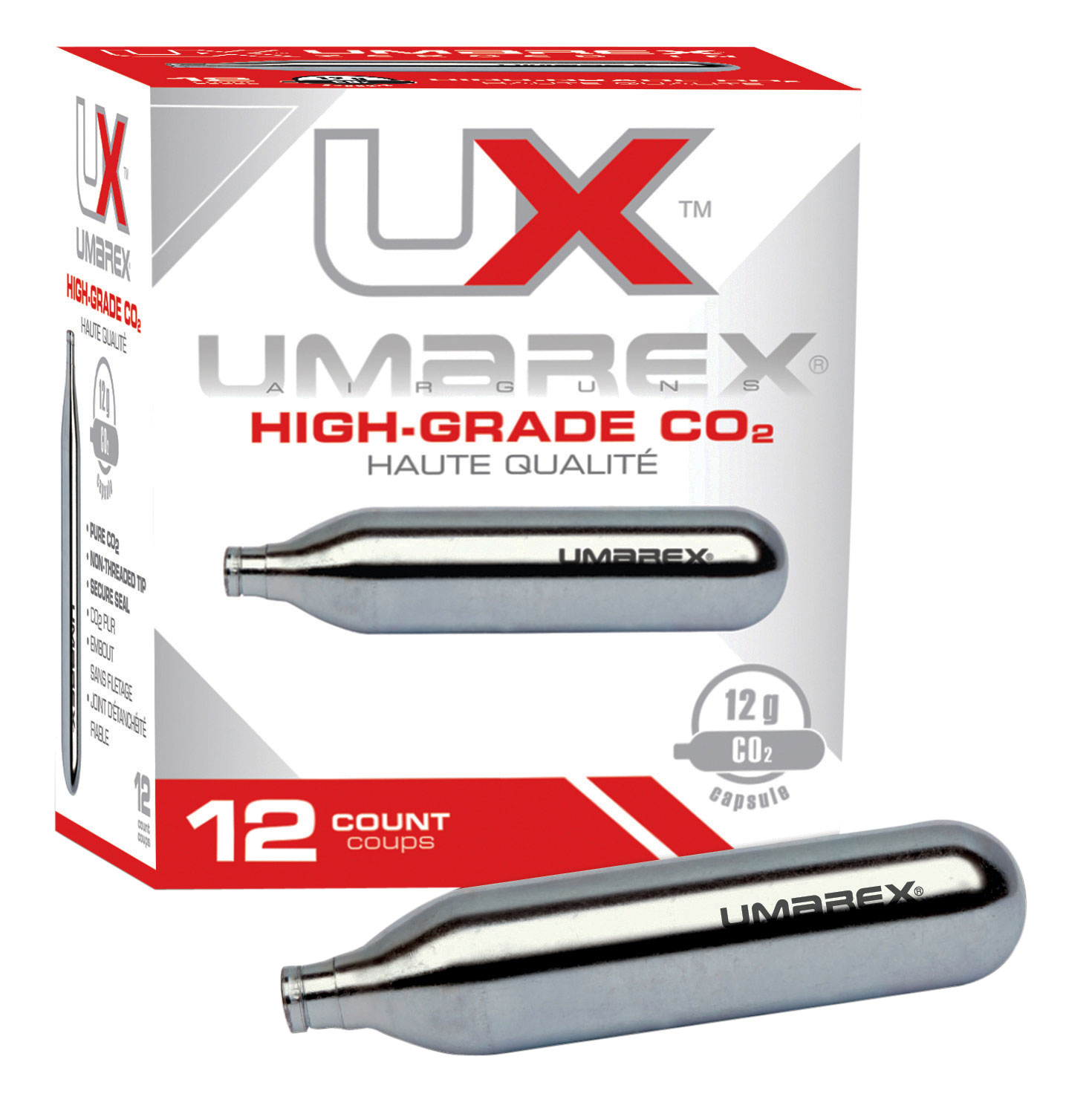 Umarex 12 g CO2 Cylinder, 12/pack - 2252533 - Umarex