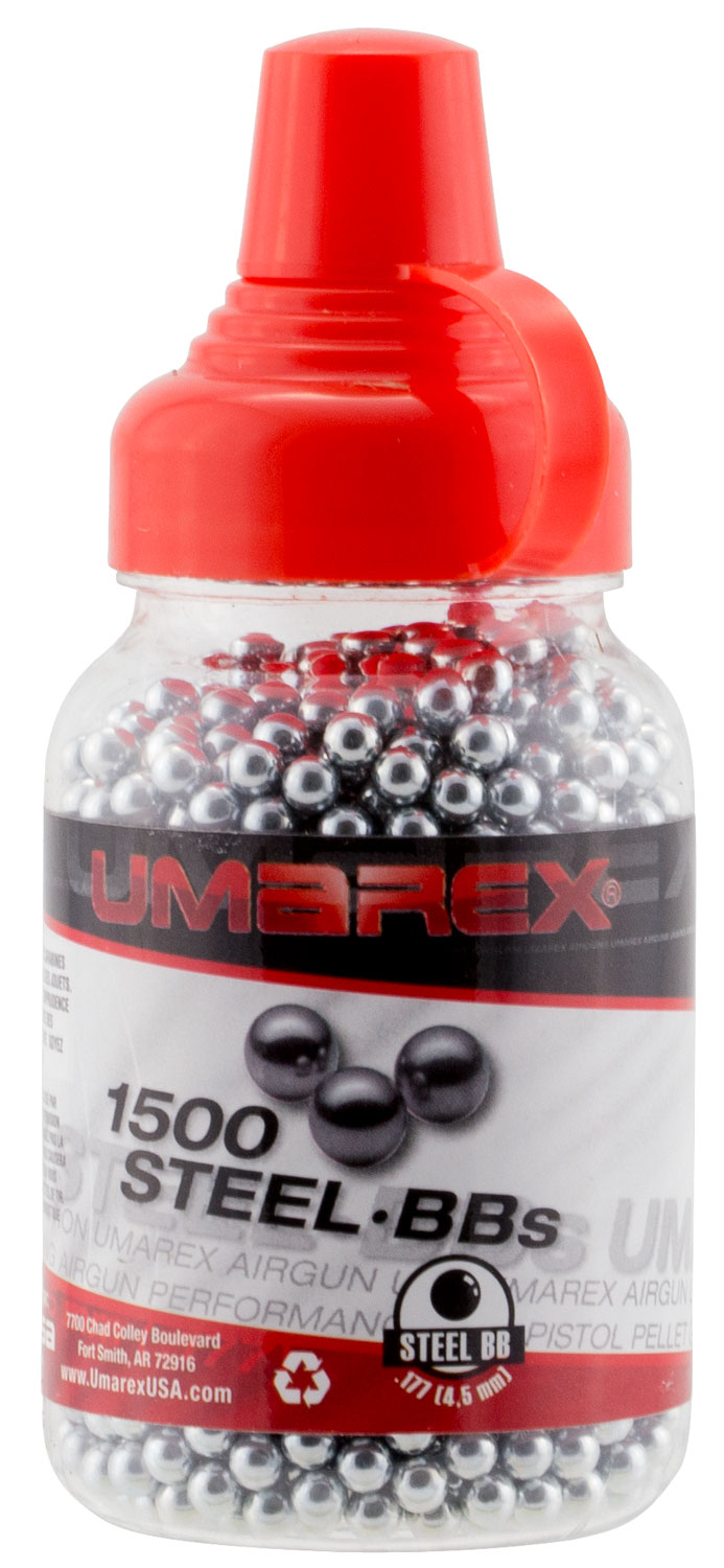Umarex Precision Steel .177 BBs, 1500/Plastic Bottle - 2252549 - Umarex
