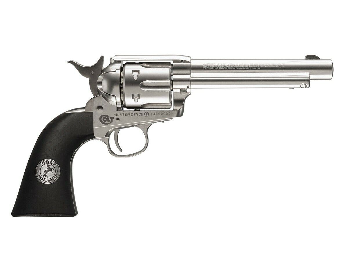 Colt Peacemaker .177 Pellet Air Pistol, Nickel - 2254051 - Umarex
