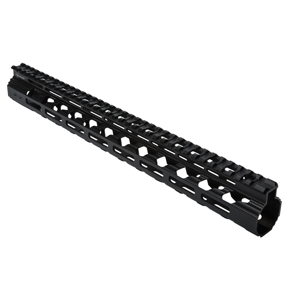 Firefield Verge M-LOK 15" Aluminum Picatinny Rail, Hardcoat Anodized Black - FF34067