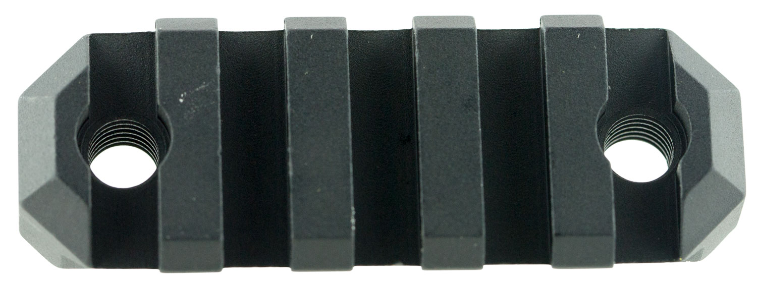 GrovTec Stock AR Aluminum 5-Slot Picatinny Rail, 2.2" L, Type III Anodized Black - GTSW189 - Grovtec Us Inc