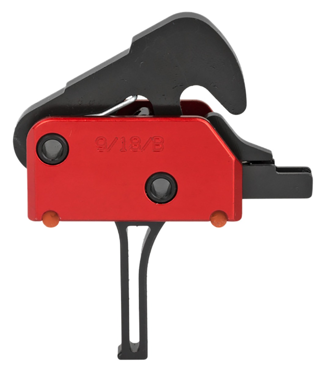 Patriot Ordnance Factory 2-Stage Drop-in Straight Trigger, Red/Black - 01510 - Pof-Usa