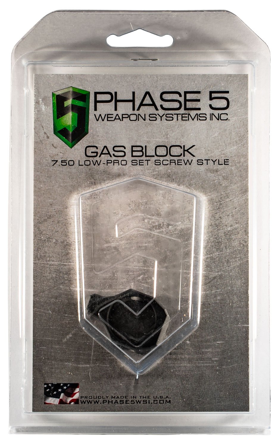 Phase 5 AR-15 Gas Block .750 Low Profile w/ Set Screw - Phase 5