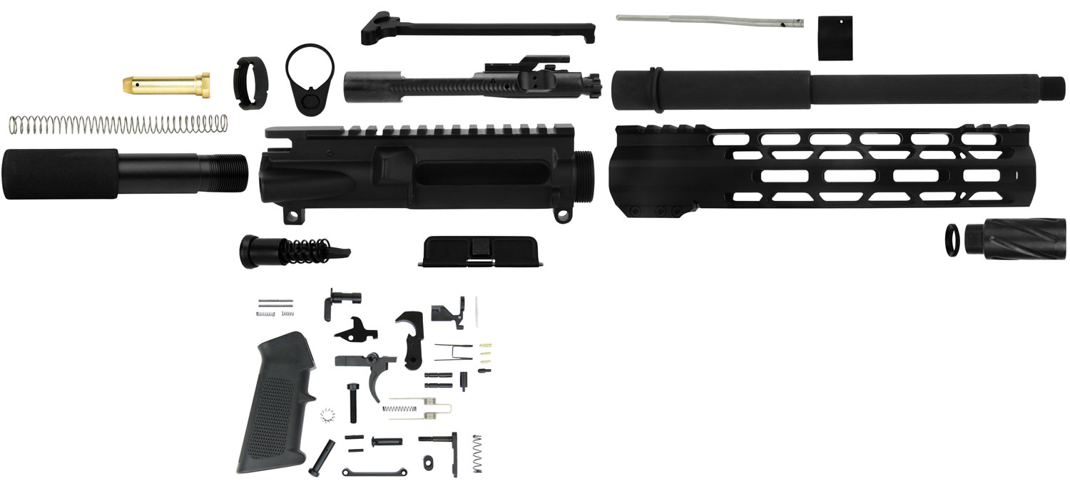 Tacfire Build Kit for AR-15 300 ACC Blackout Pistol, Parkerized Black - SSPK300LPK10 - Tacfire