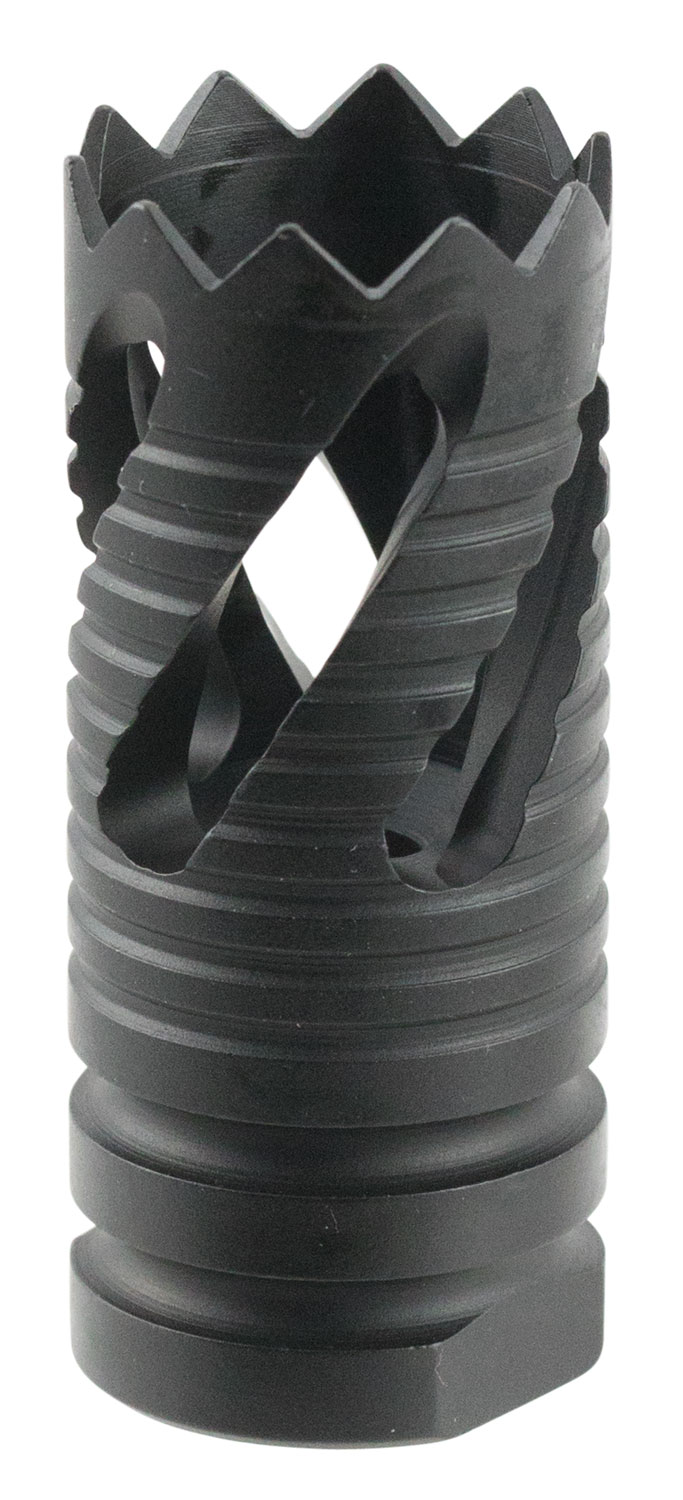 Tacfire 1/2-28 Thread Crown Style Muzzle Break, .223 Rem/5.56, Black Oxide - MZ1021 - Tacfire