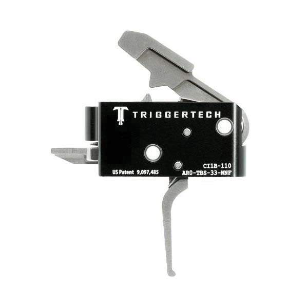 Triggertech Competitive AR Primary Short 2-Stage Flat Trigger w/ Bolt Release for AR Bolt Action Rifle, Stainless - AR0TBS33NNF - Trigger Tech