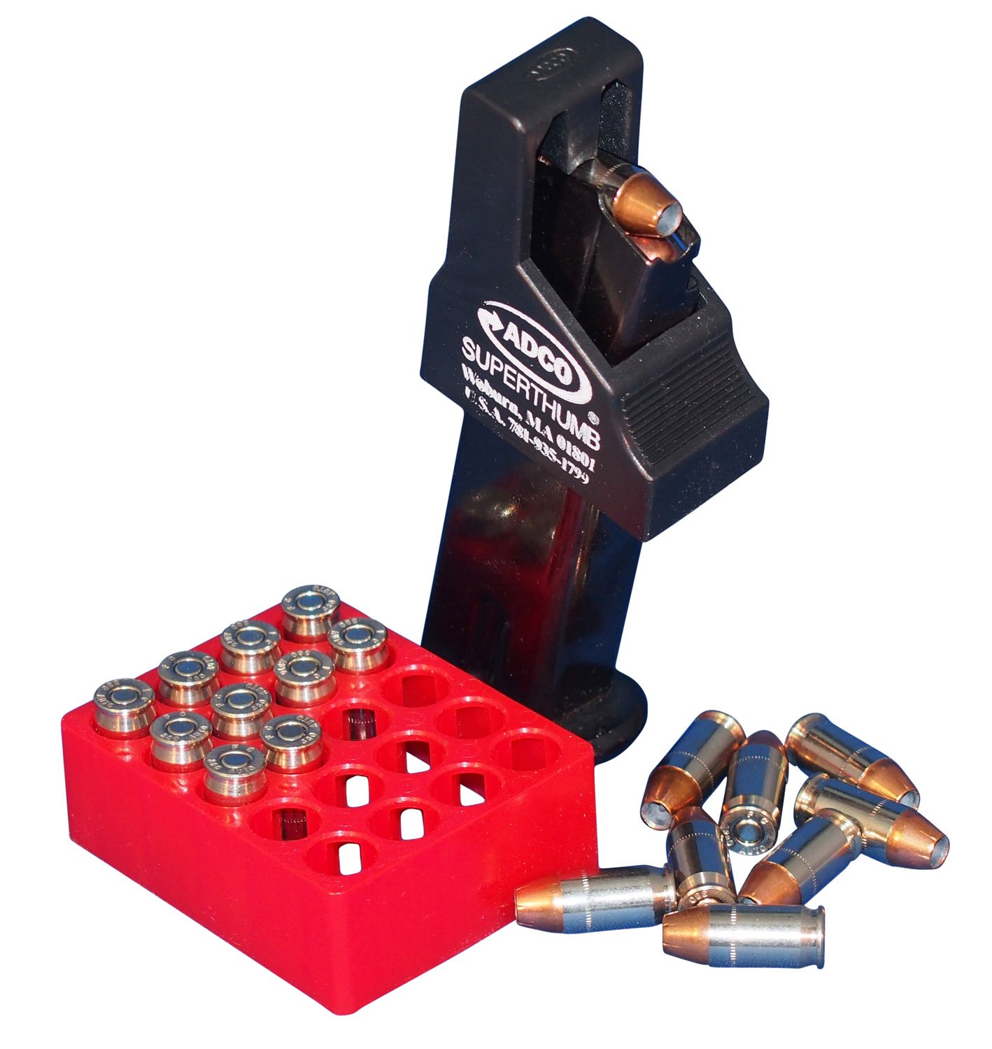 ADCO Super Thumb Double Stack .380 ACP Polymer Magazine Loader, Black - ST5 - Adco