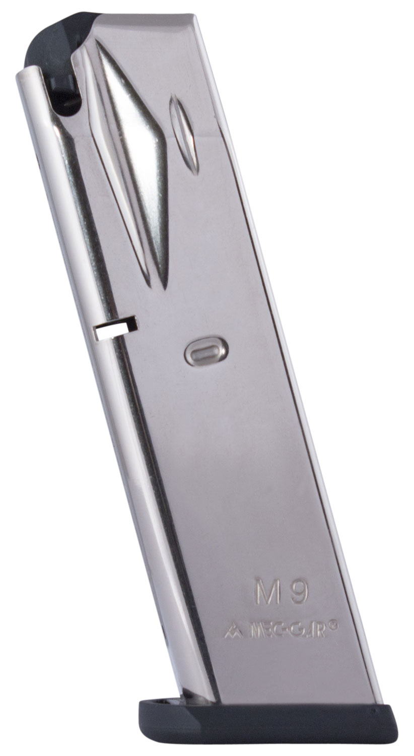 Mec-Gar 10 Round 9mm Limited Magazine, Nickel - PB9210N - Mec-Gar
