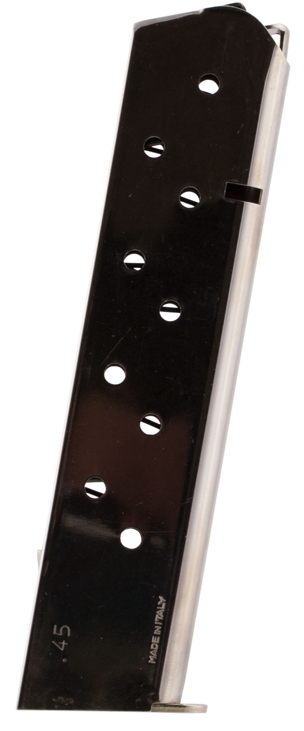 Mec-Gar 10 Round .45 ACP Detachable Extended Magazine, Nickel - MGCG4510N - Mec-Gar