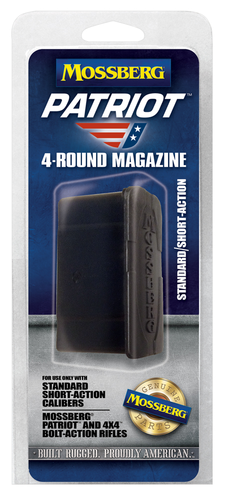 Mossberg 4 Round .243/.308 Win/7mm-08 Rem/6.5 Crd Detachable Magazine, Black - 95347 - Mossberg