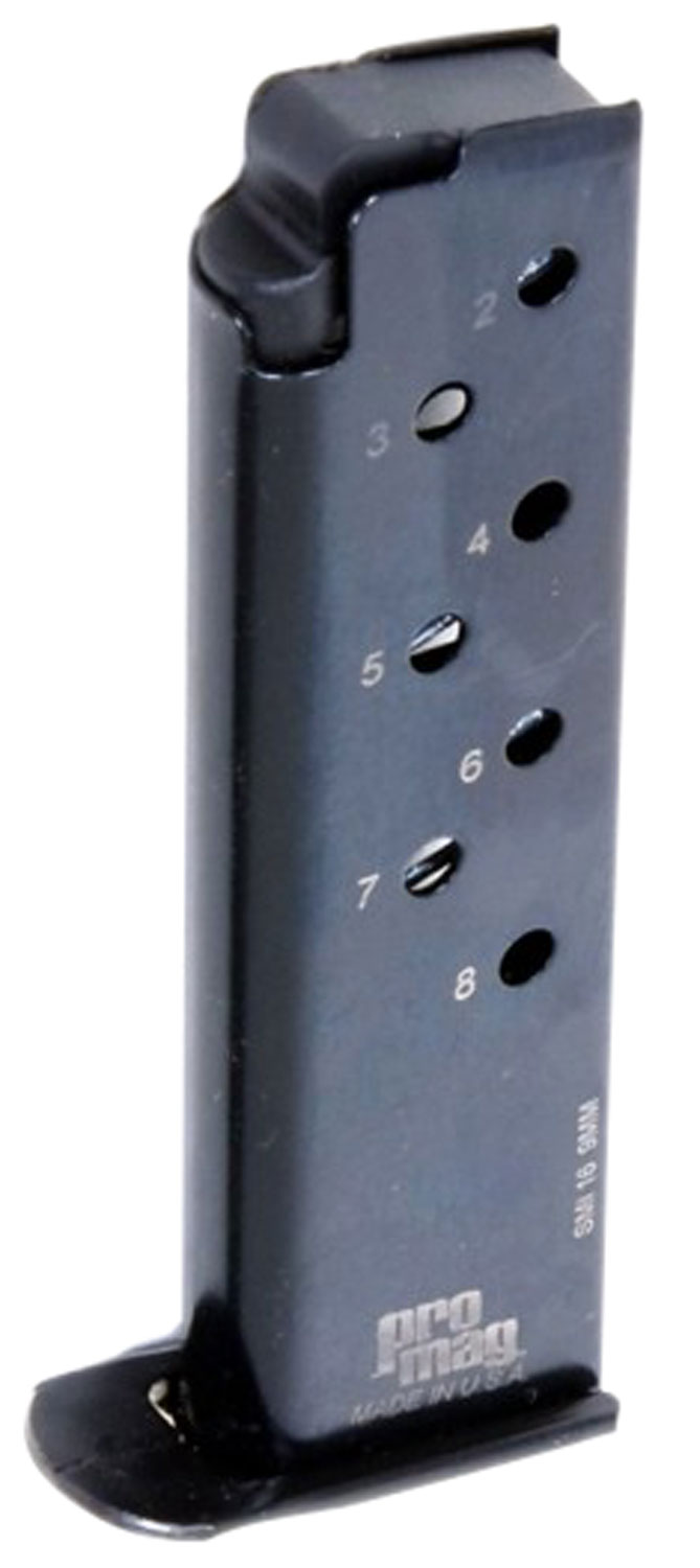 ProMag 8 Round 9mm Single Stack Magazine, Blue - SMI16