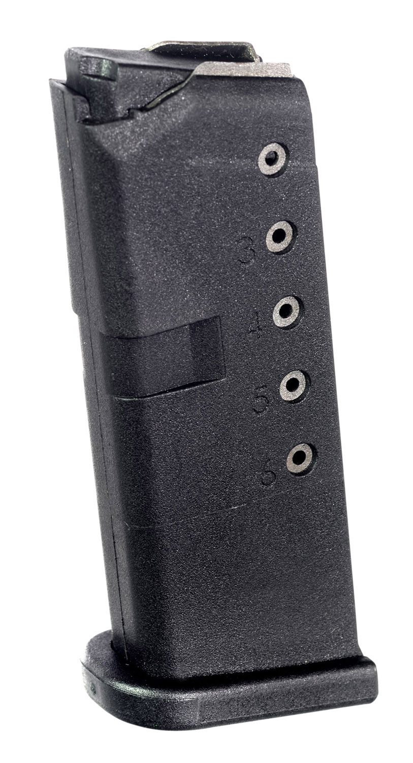 ProMag 6 Round 9mm Glock 43 Magazine, Black - GLK12