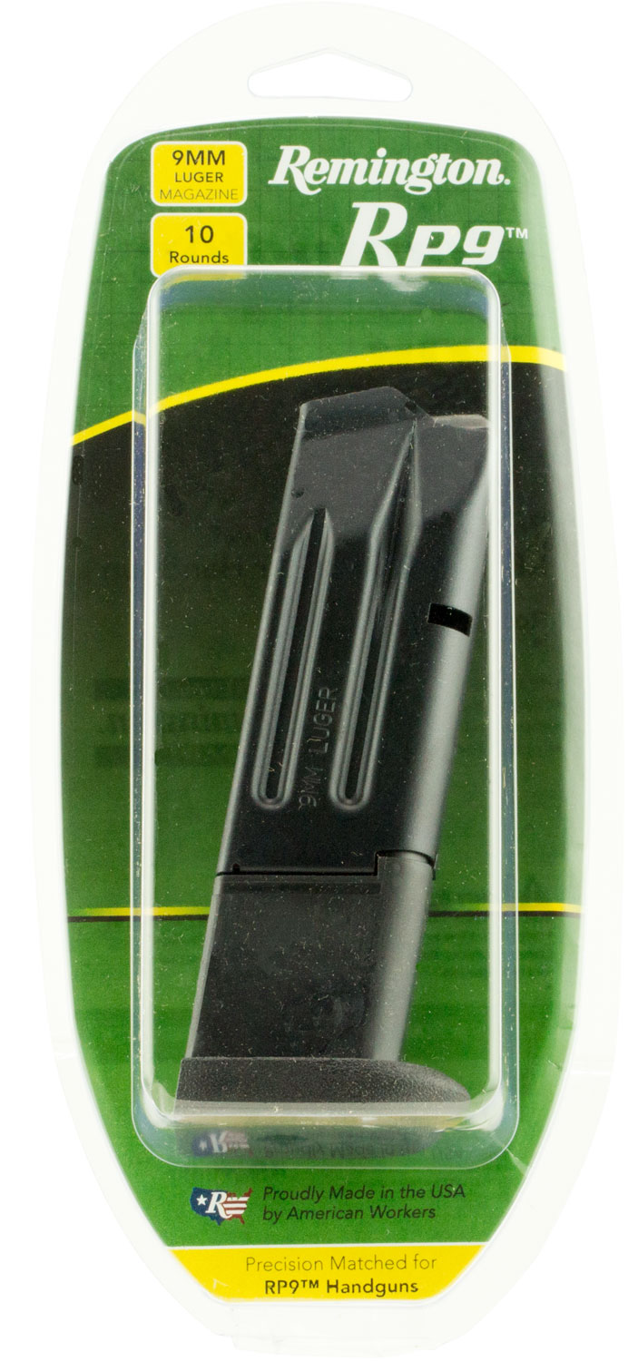 Remington 10 Round 9mm +P Detachable Magazine, Black - 17742 - Remington