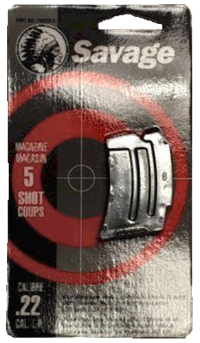Savage Arms 5 Round .22lr/.17 Hornady Mach 2 Detachable Magazine, Blue - 90005 - Savage Arms