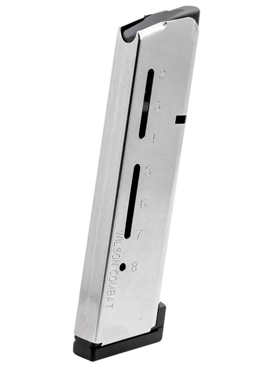 Wilson Combat 8 Round .45 ACP +P Detachable Magazine, Stainless Steel - 500AHD - Wilson Combat