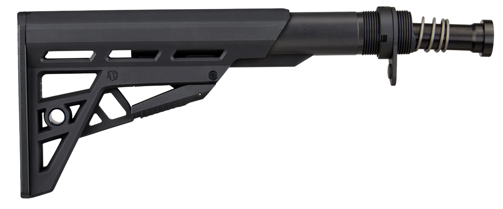 ATI Outdoors TactLite Polymer 6-Position Adjustable Rifle Stock and Buffer Tube Assembly Package, Black Hardcoat Anodized - B.2.10.2214 - Ati