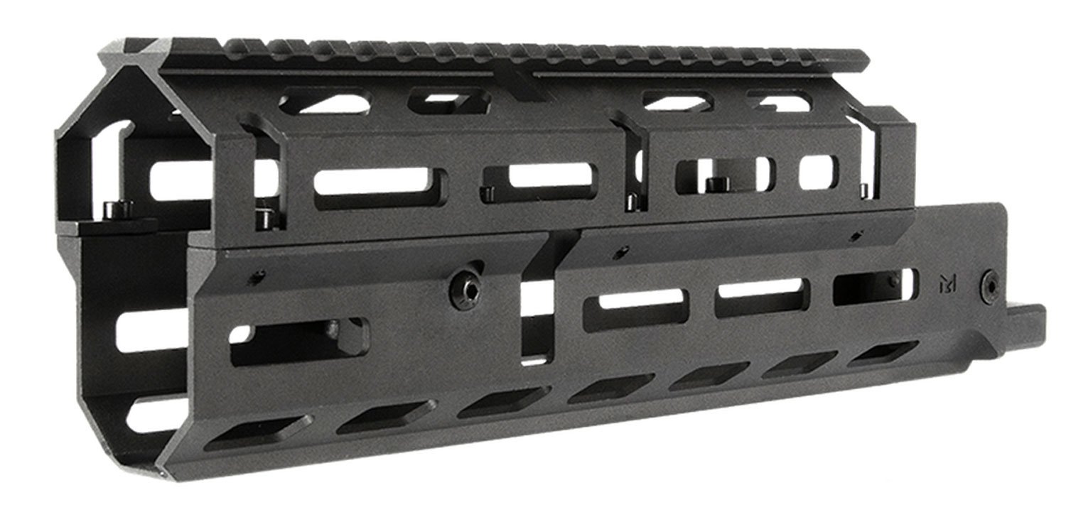 Aim Sports M-LOK AK-47 2-Piece Drop-in Handguard, Medium, Anodized Black - MMAK03 - Aim Sports Inc