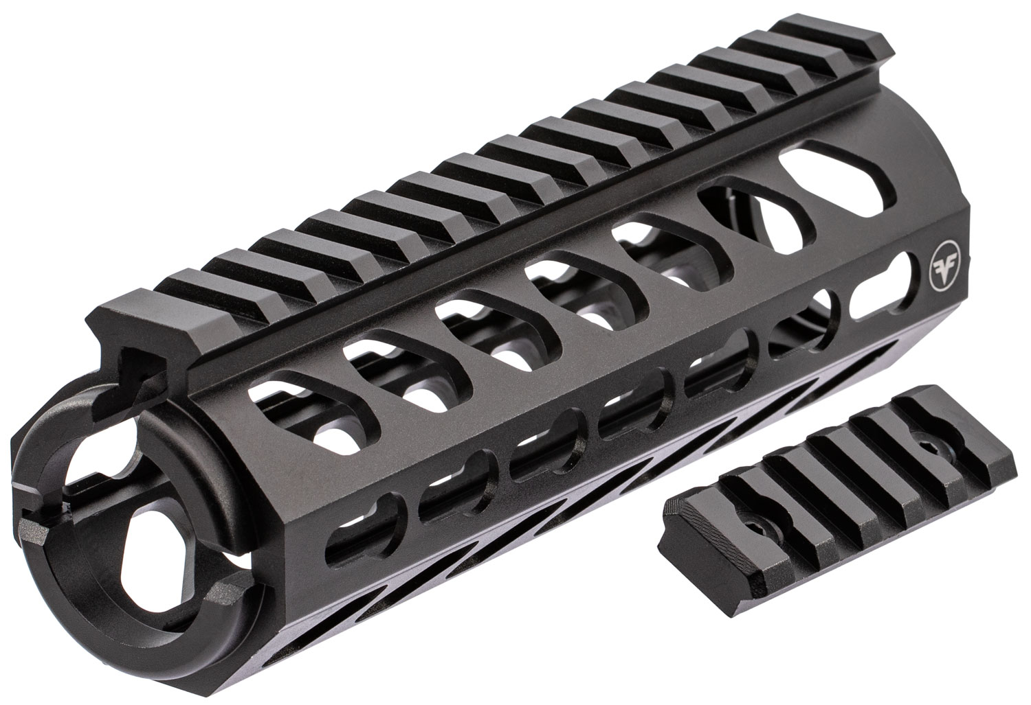 Firefield KeyMod 6.625" 6061 T6 Aluminum 2-Piece Edge Carbine Picatinny/Weaver Rail, Hard Anodized Matte Black - FF34053 - Firefield