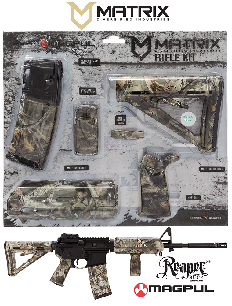 Matrix Diversified Industry Mil-Spec Magpul MOE Furniture Kit, Proveil Reaper Buck - MAGMIL06RB - Mdi