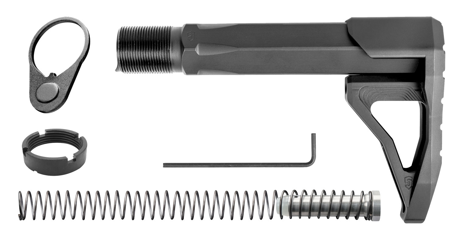 Phase 5 Aluminum Carbine Mini Stock Assembly, Black - CMSA - Phase 5