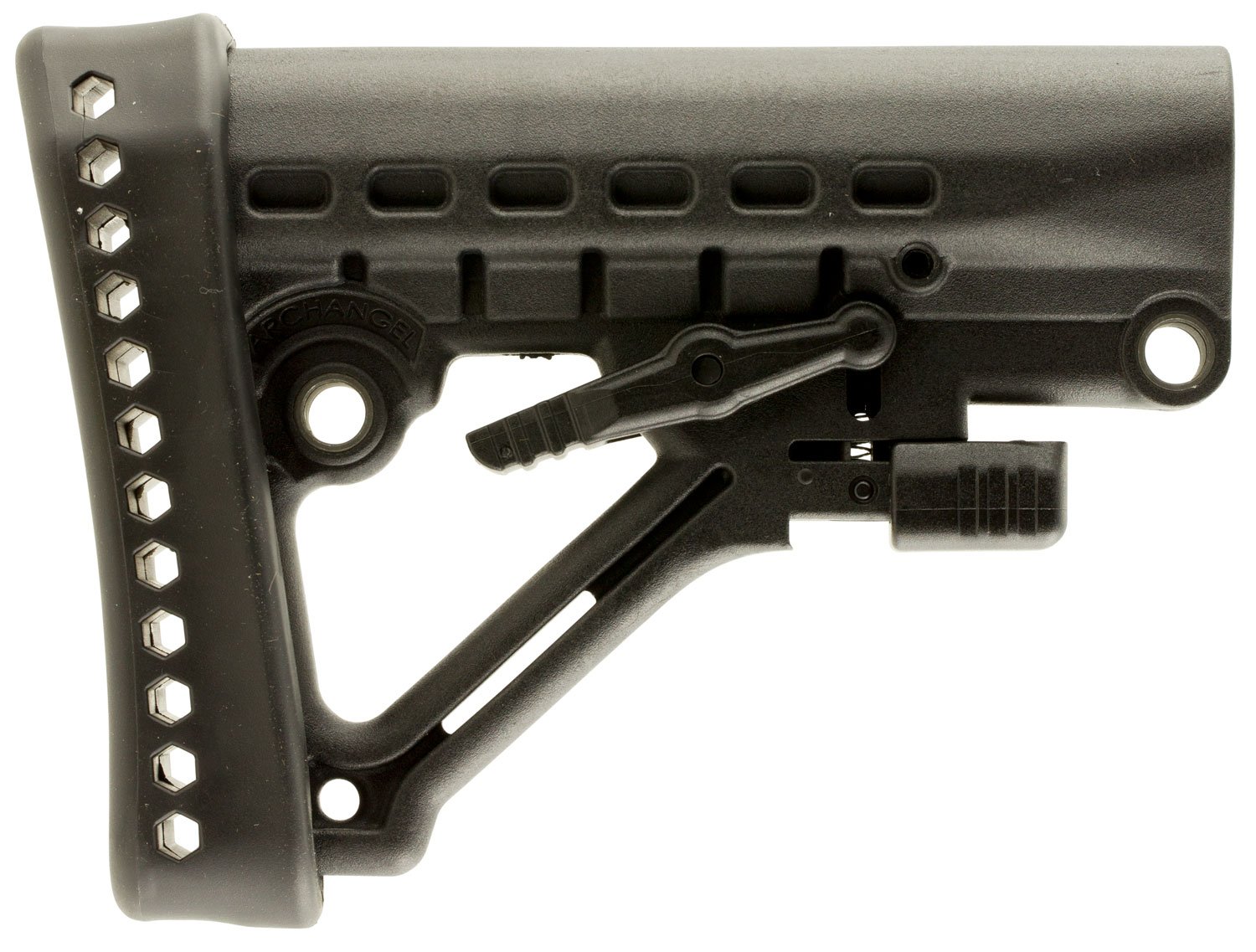 Mission First Tactical Archangel Polymer Heavy-Duty Collapsible Buttstock, Black - AA120 - Promag