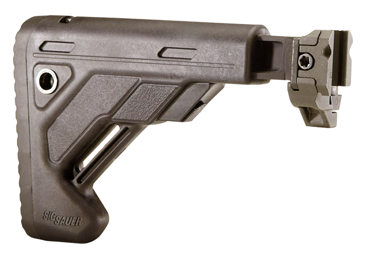 Sig Sauer Polymer Telescoping Folding Stock, Flat Dark Earth - STOCKXFOLDTELEFDE - Sig Sauer