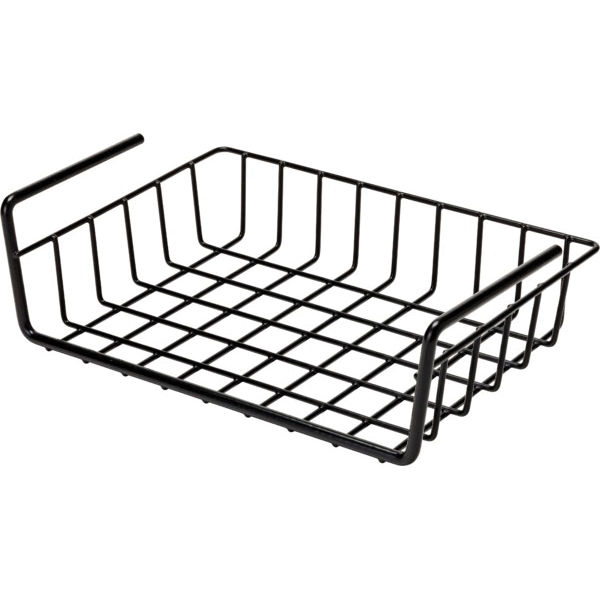SnapSafe Hanging Shelf Document Basket, Black - 76012 - Snapsafe