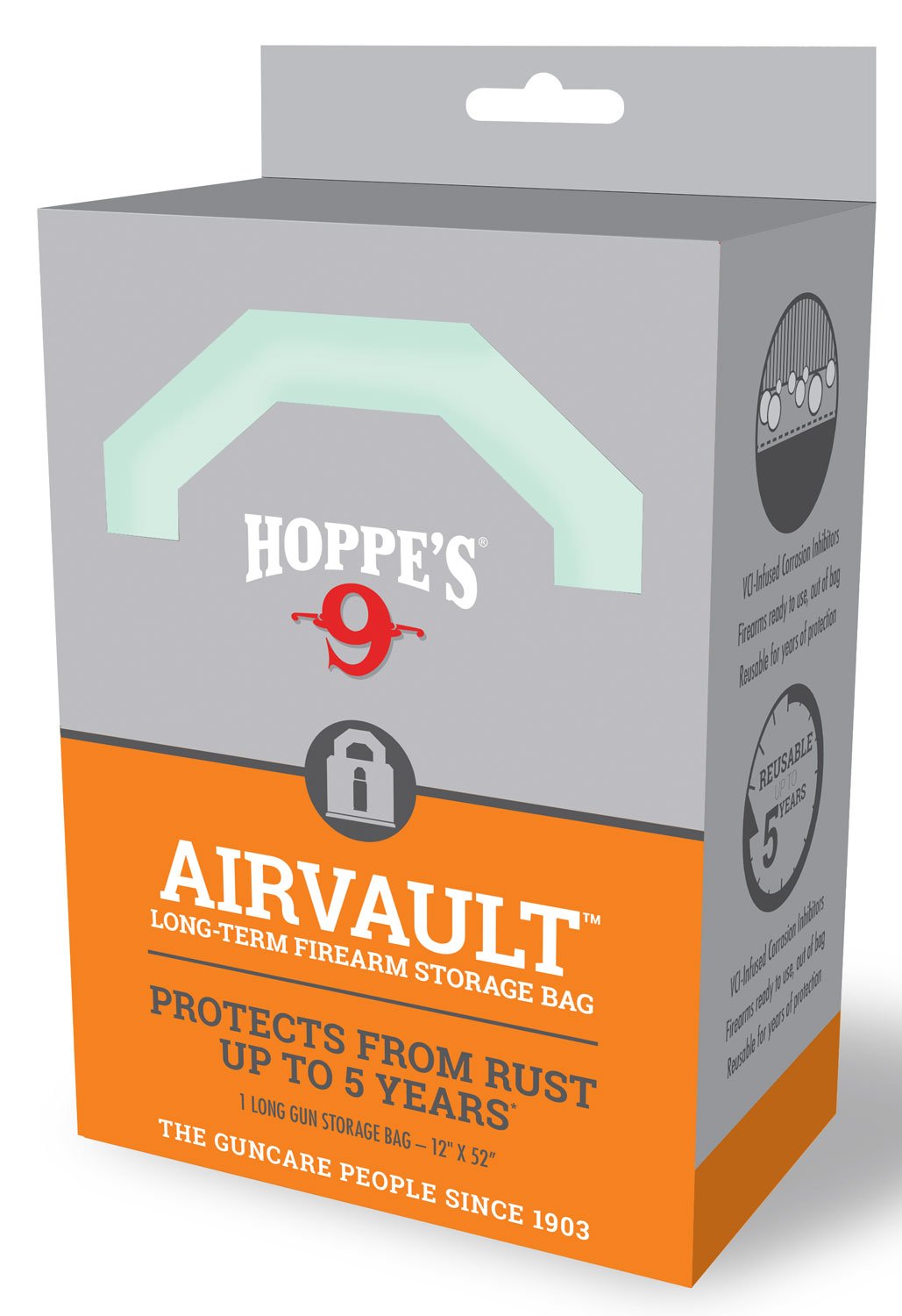 Hoppes AirVault Shotgun/Rifle Storage Bag, Black - HVCIL - Hoppe's