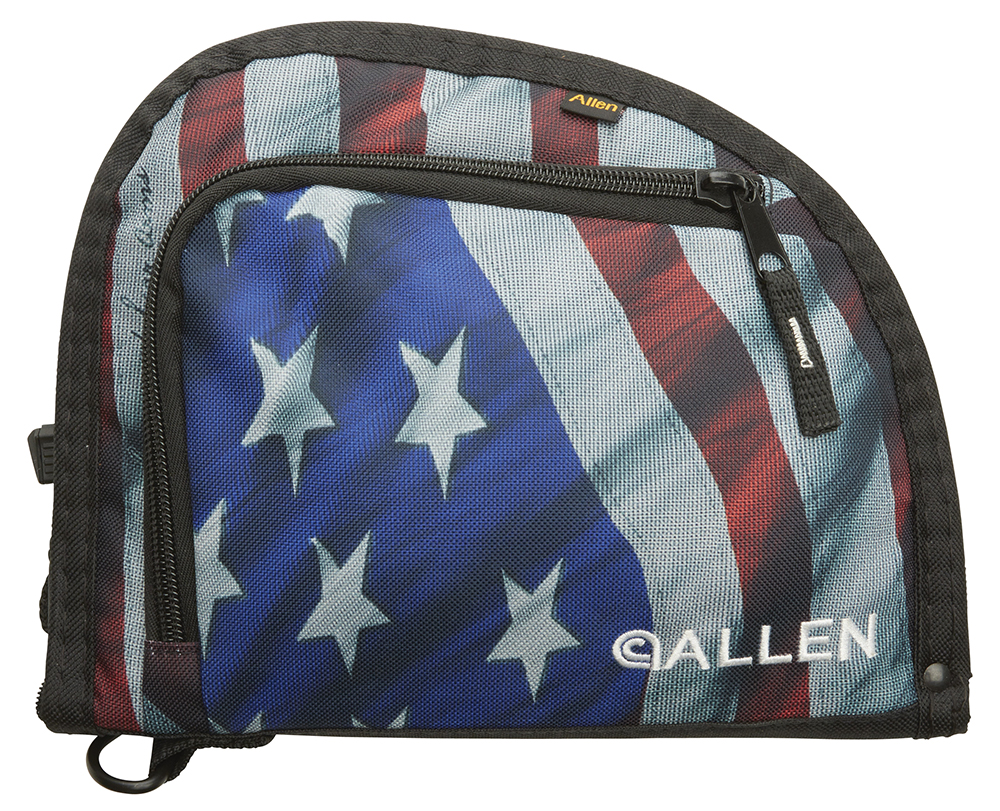 Allen Victory Auto-Fit Handgun Case, Textured USA Flag w/ Black Trim - 7719