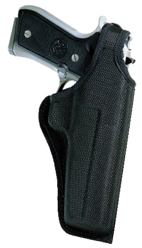 Bianchi 7001 Thumbsnap Right Hand 4" S&W 19/586 Hip Holster w/ Thumbsnap Closure, Textured Black - 17745 - Bianchi
