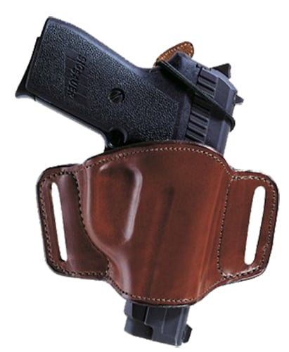 Bianchi Minimalist Right Hand S&W 9F/40F/40V Compact Open-Top Holster w/ Slot, Plain Tan - 19254 - Bianchi