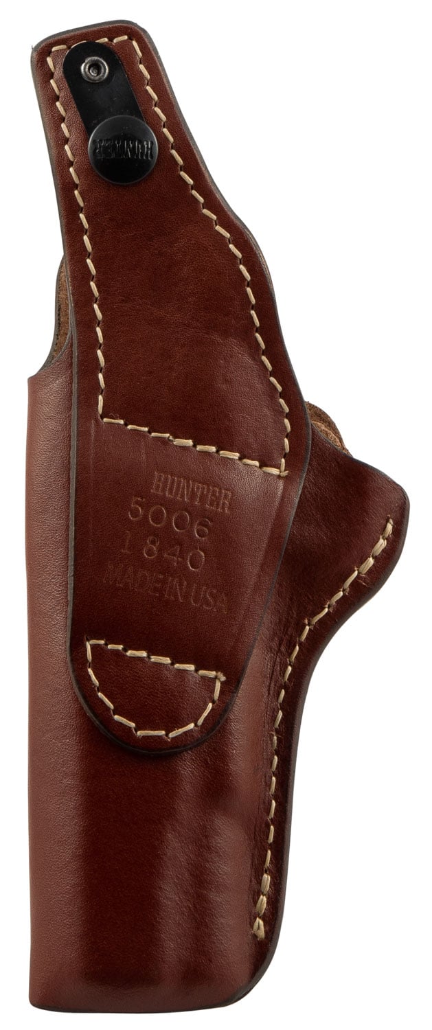Hunter Company Pro-Hide Right Hand Colt Government/Combat High Ride Holster w/ Thumb Break, Brown - 5000-6 - Hunter Company