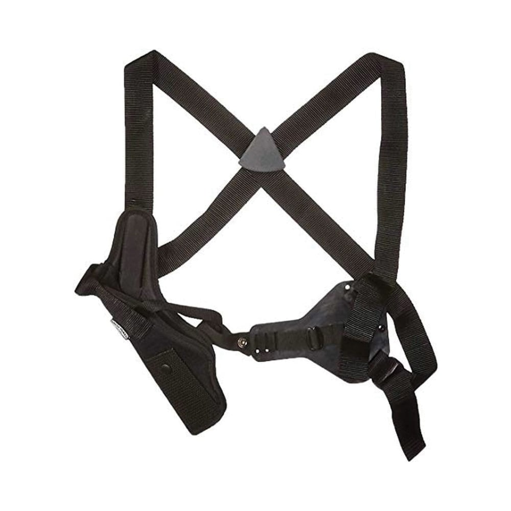 Uncle Mike's Sidekick Size 4 Right Hand 7" to 8.5" Medium/Long Autos Vertical Shoulder Holster, Textured Black - 83041 - Uncle Mike's