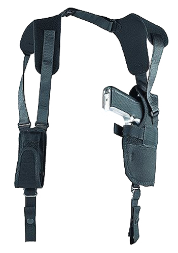Uncle Mike's Sidekick Size 15 Right Hand 3.75" to 4.5" Large Autos Vertical Shoulder Holster, Textured Black - 83151 - Uncle Mike's